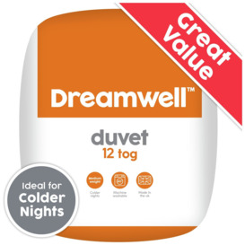 Dreamwell Medium Weight 12 Tog Duvet - Double - thumbnail 1