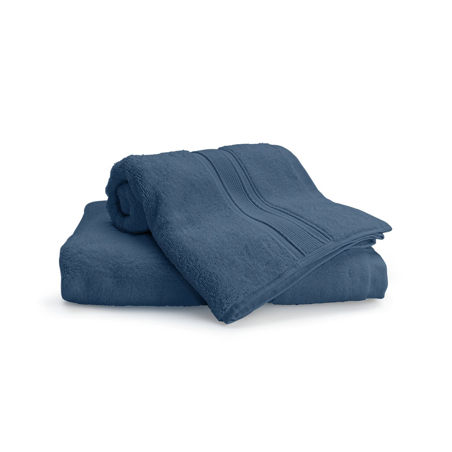Habitat Cotton Supersoft 2 Pack Face Cloth - Navy - image 1