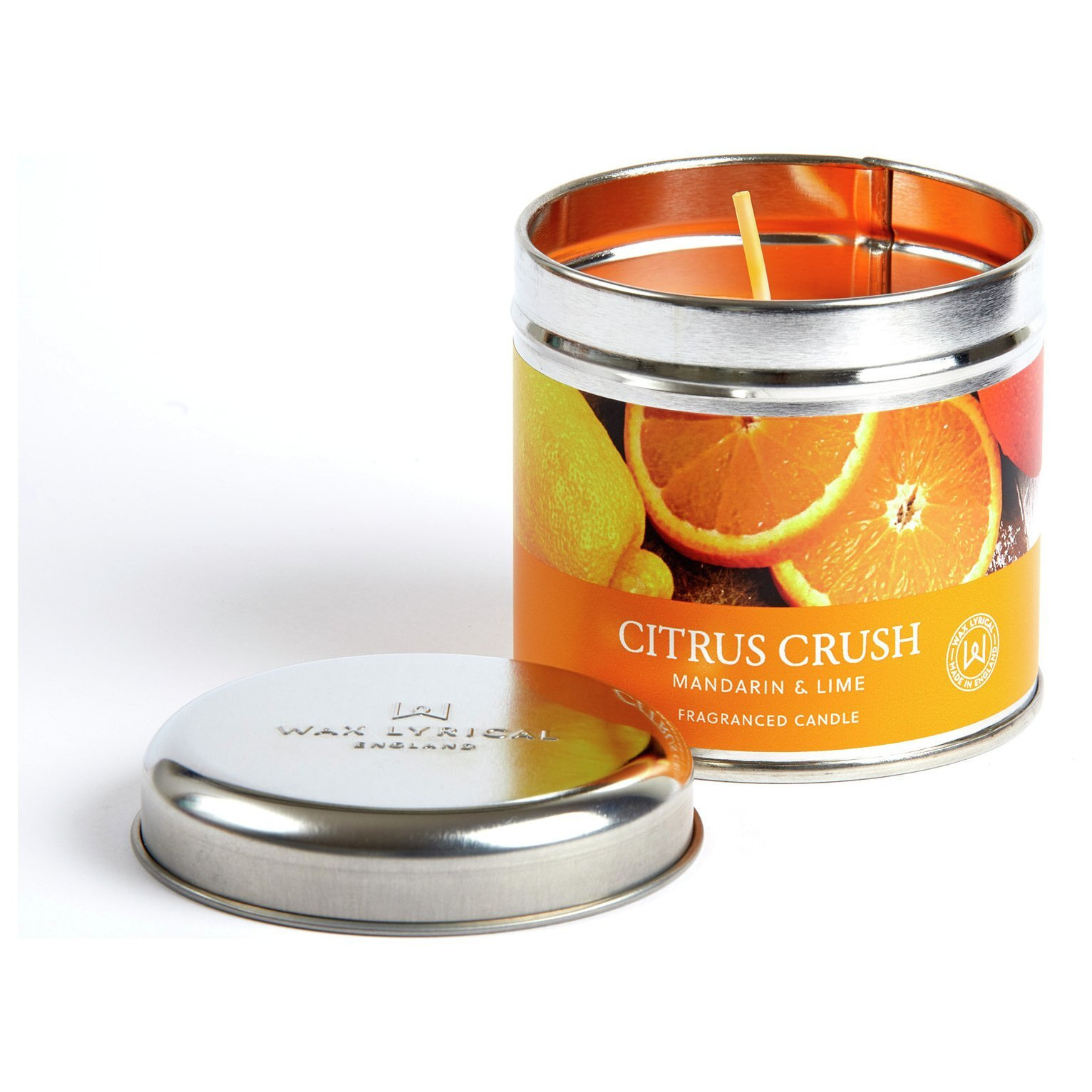 Wax Lyrical Small Scented Tin Candle - Citrus Crush - image 1