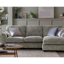 Argos Home Taylor Fabric Right Corner Chaise Sofa - Mink - thumbnail 2