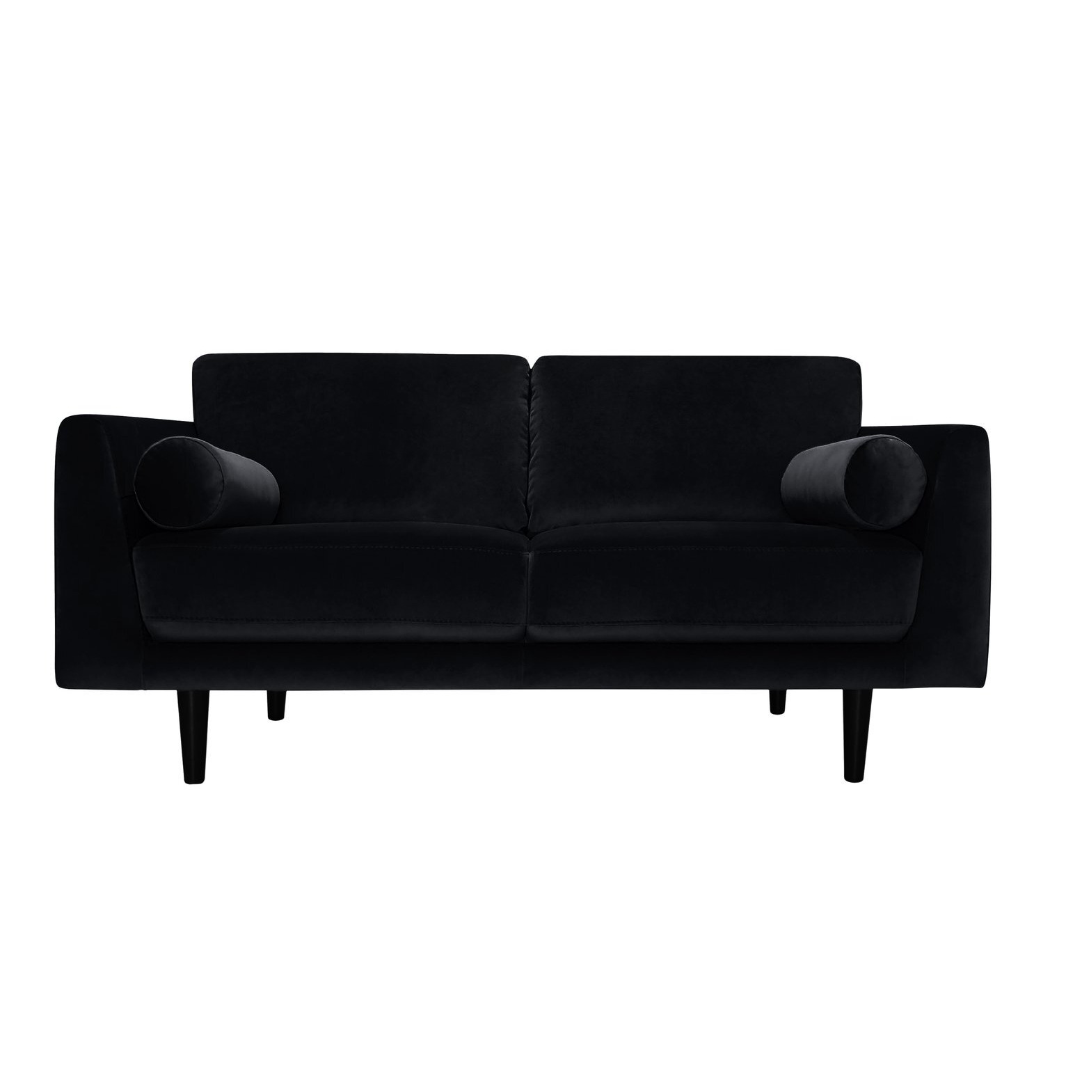 Habitat Jacob Fabric 3 Seater Sofa - Black