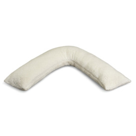 Habitat Fleece V Shaped Pillow - Cream