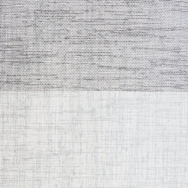 Habitat Striped Linen Pencil Pleat Curtain Panel - Grey - thumbnail 2