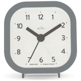 Acctim Remi Analogue Alarm Clock - Grey - thumbnail 1