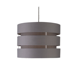 Argos Home 3 Tier 30cm Lamp Shade - Flint Grey - thumbnail 1