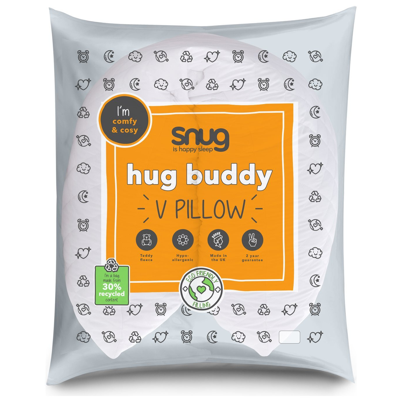Snug Hug Buddy V Shaped Hollowfibre Medium Pillow - image 1