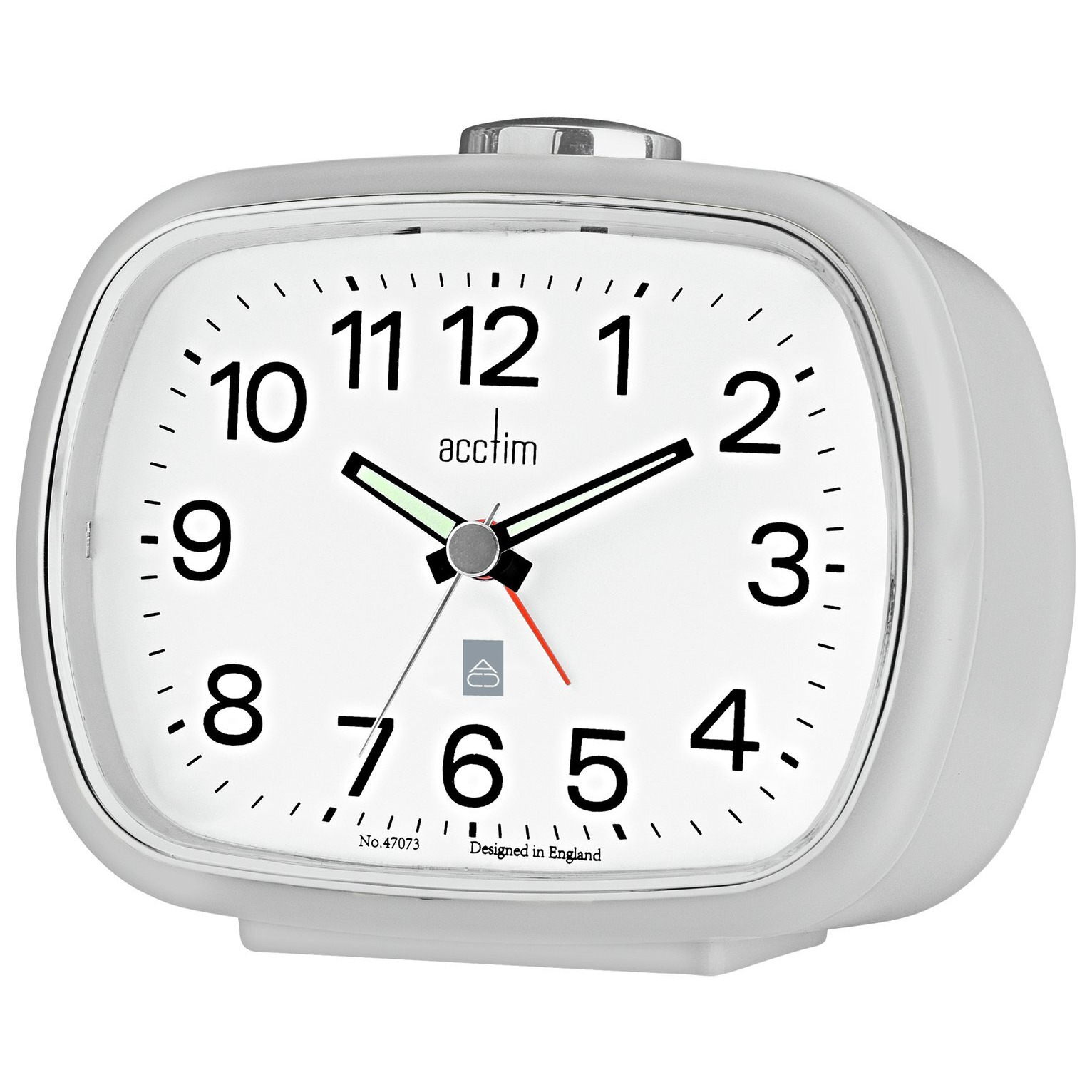 Acctim Camilie Analogue Alarm Clock - Grey - image 1