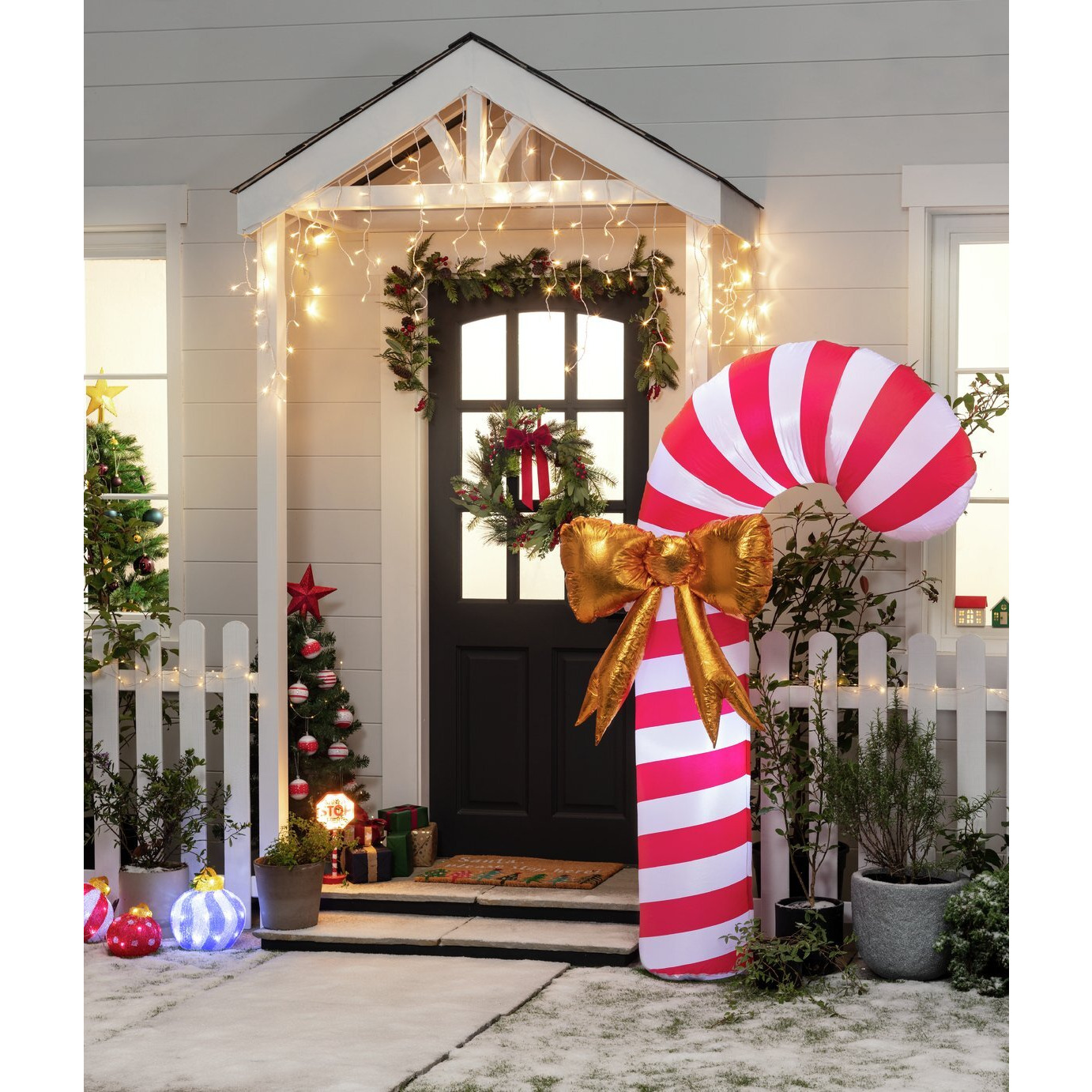 Habitat Inflatable Candy Cane Christmas Decoration