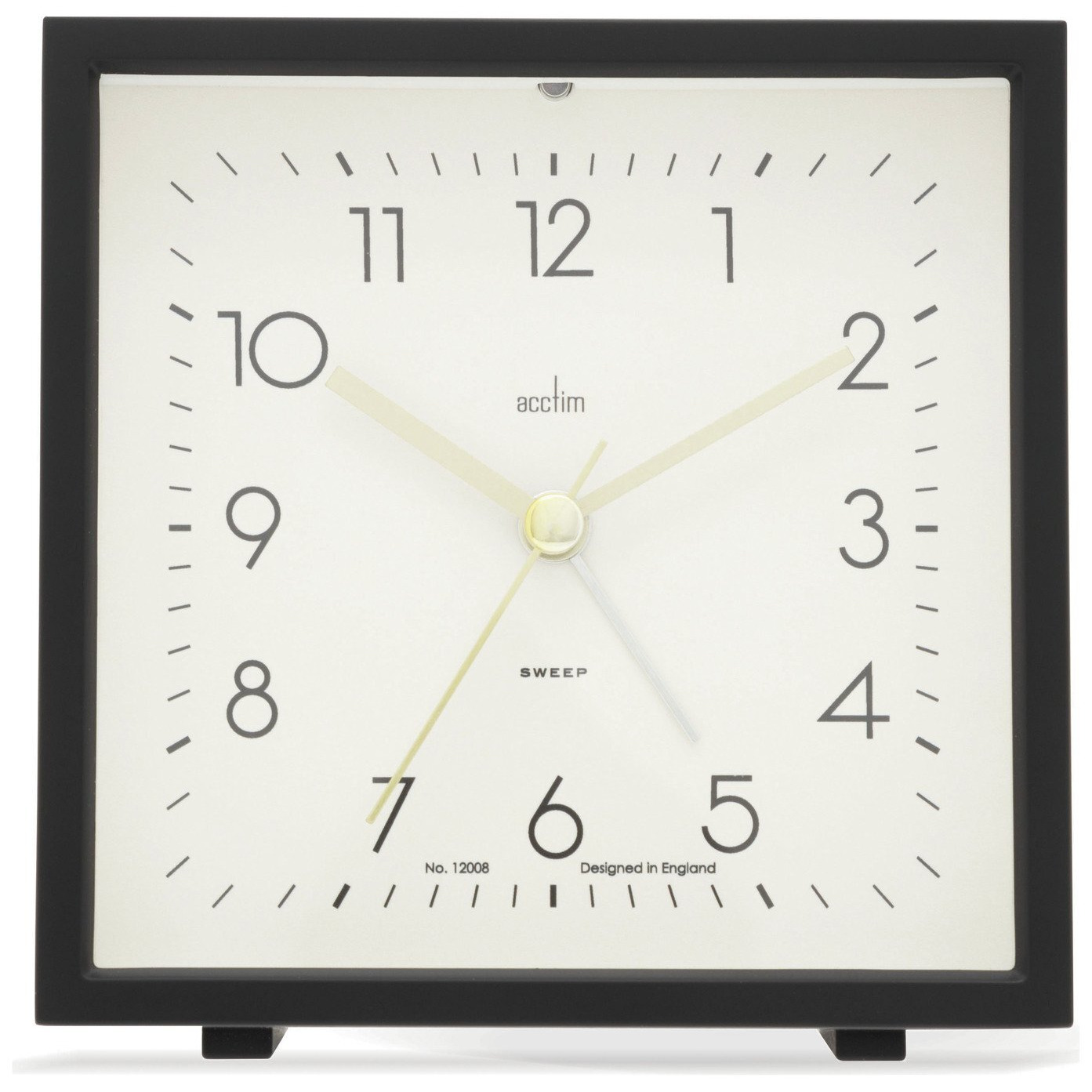 Acctim Heno Analogue Alarm Clock - Black - image 1