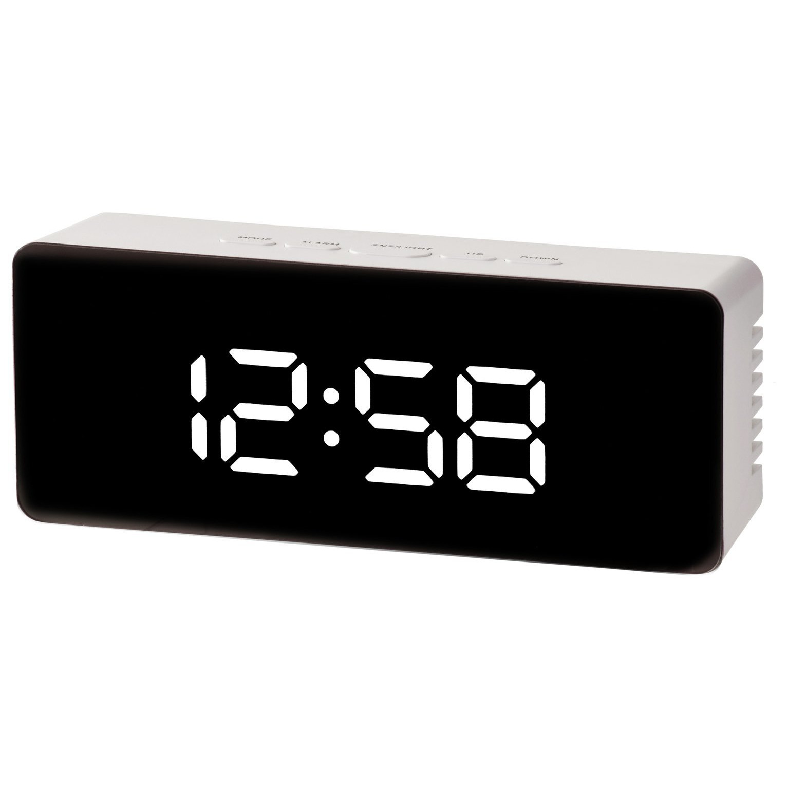 Acctim Medina Digital LED Alarm Clock - White - image 1