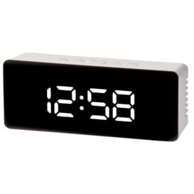 Acctim Medina Digital LED Alarm Clock - White - thumbnail 1