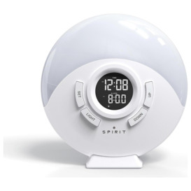 Spirit Digital LED Wakeup Light Alarm Clock - White - thumbnail 1