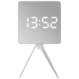 Space Hotel Droid LED Digital Alarm Clock - Silver