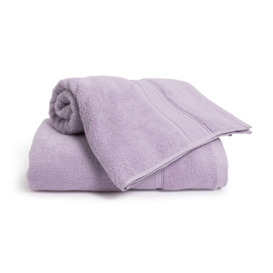 Habitat Cotton Supersoft 2 Pack Hand Towel - Lilac - thumbnail 1