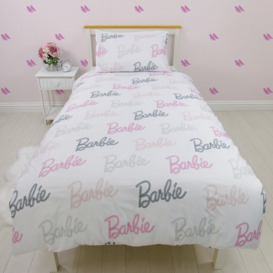 Barbie White Reversible Kids Bedding Set - Single - thumbnail 2