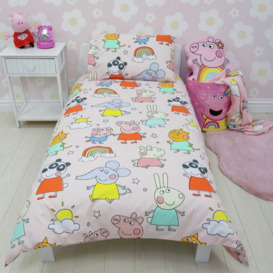 Peppa Pig Pink Kids Bedding Bundle - Toddler