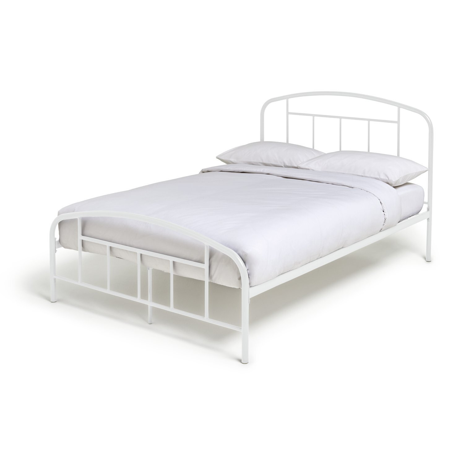 Habitat Pippa Small Double Metal Bed Frame - Off White - image 1