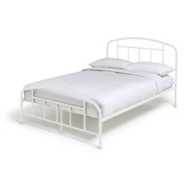 Habitat Pippa Small Double Metal Bed Frame - Off White - thumbnail 1