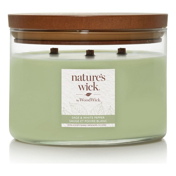Natures Wick Large Multi Wick Candle - Sage & White Pepper - image 1