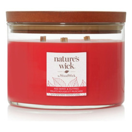 Natures Wick Large Multi Wick Candle - Redberry & Nutmeg