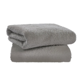 Argos Home Plain 2 Pack Hand Towels - Grey - thumbnail 1