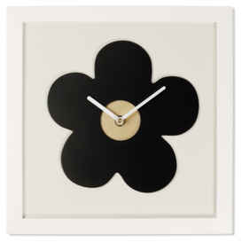 Spirit Flower Shaped Wall Clock - Black - thumbnail 1