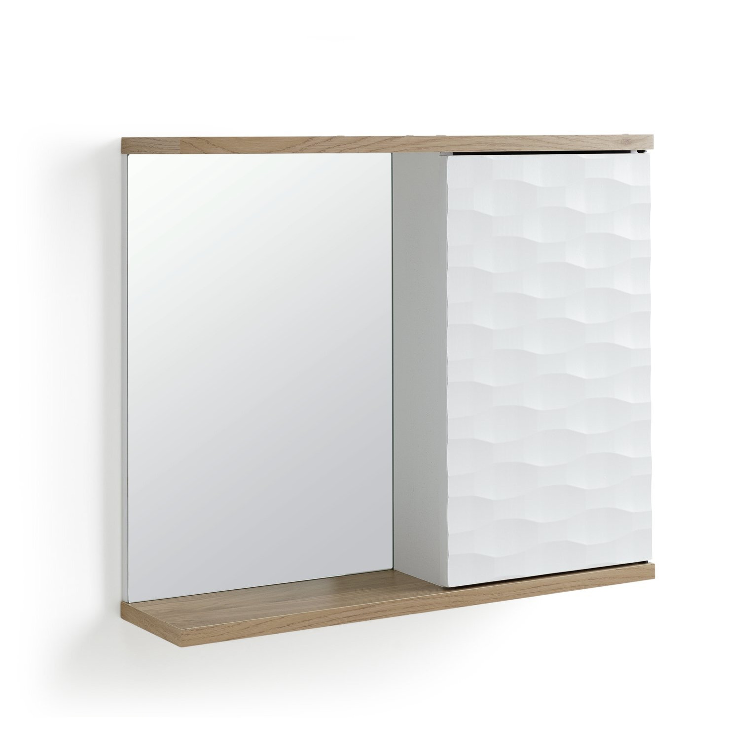 Habitat Zander Mirrored Cabinet - White - image 1