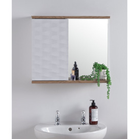 Habitat Zander Mirrored Cabinet - White - thumbnail 2