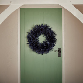 Premier Decorations Midnight Blue Christmas Wreath - thumbnail 1