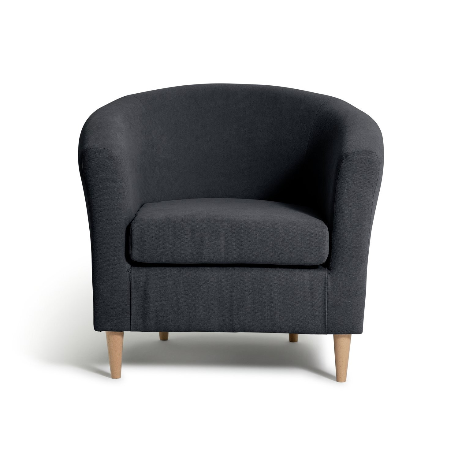Habitat Fabric Tub Chair - Dark Grey - image 1
