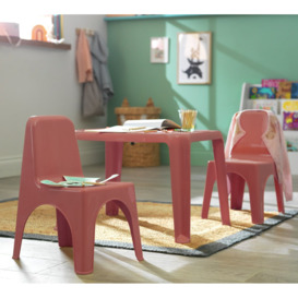 Bica Kids Set of 2 Red Plastic Chairs - thumbnail 1