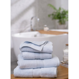 Habitat Cotton Supersoft Hand Towel - Country Blue - thumbnail 2
