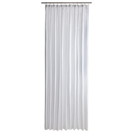 Argos Home Shower Curtain with Anti Bacterial Finish - White - thumbnail 2
