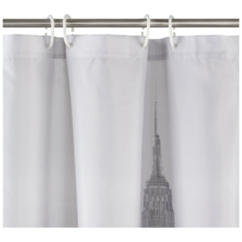 Argos Home Photographic NYC Shower Curtain - Black & White - thumbnail 1