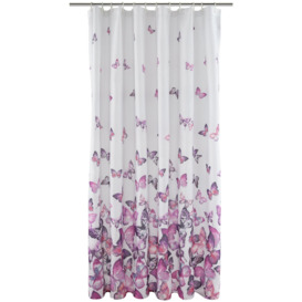 Argos Home Butterflies Shower Curtain - Pink - thumbnail 2