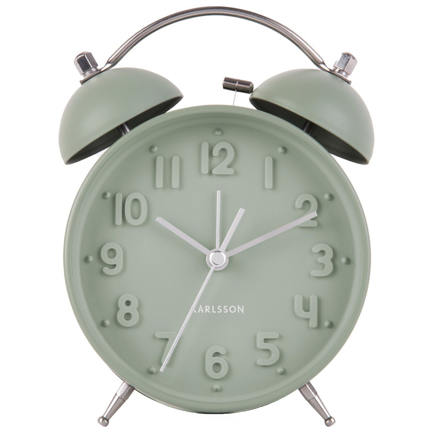 Karlsson Iconic Analogue Alarm Clock - Sage Green - image 1