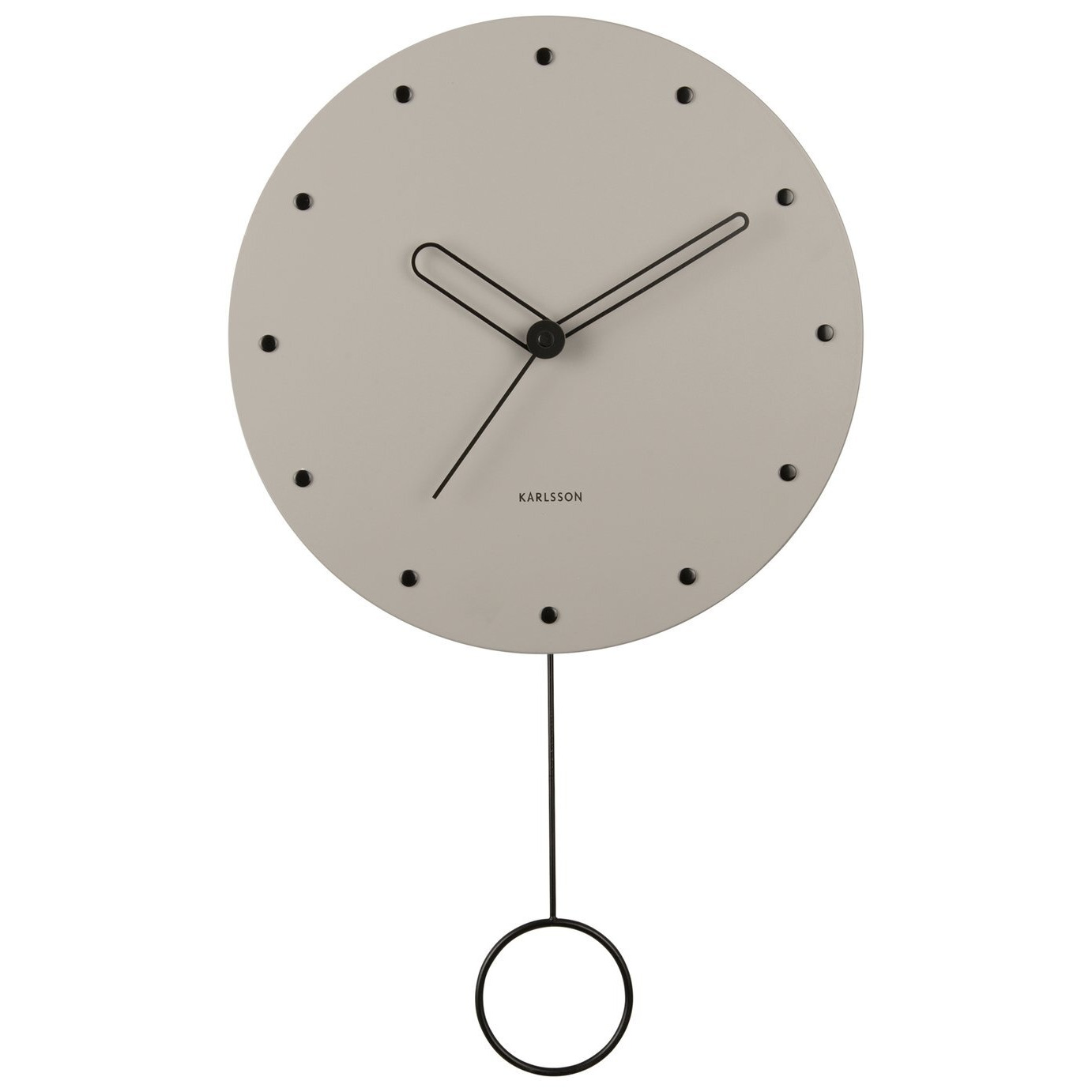 Karlsson Studs Pendulum Wall Clock - Grey - image 1