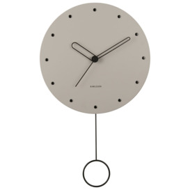 Karlsson Studs Pendulum Wall Clock - Grey - thumbnail 1