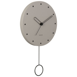 Karlsson Studs Pendulum Wall Clock - Grey - thumbnail 2