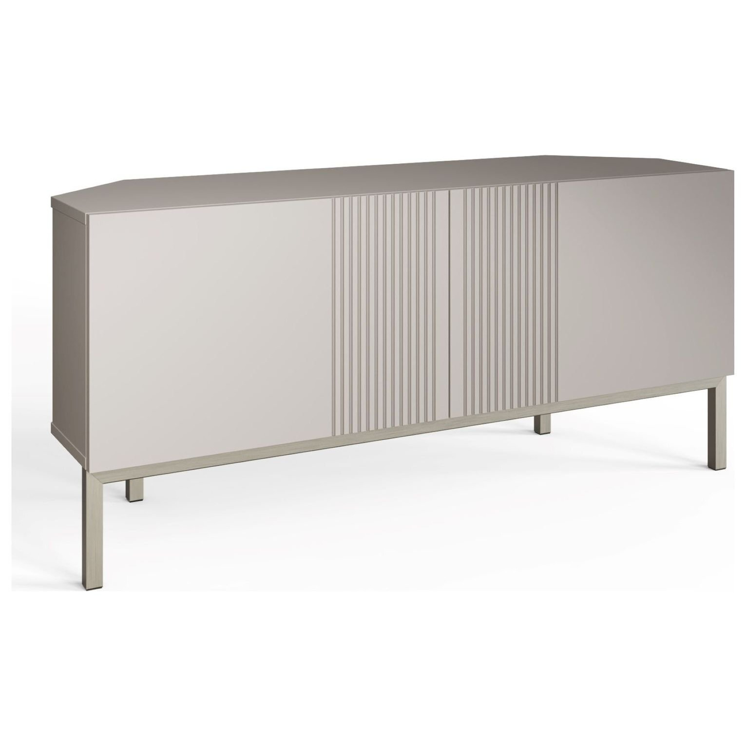 Frank Olsen Iona 2 Door Corner TV Unit - Grey