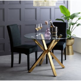 Argos Home Alice Dining Table - Gold - thumbnail 2