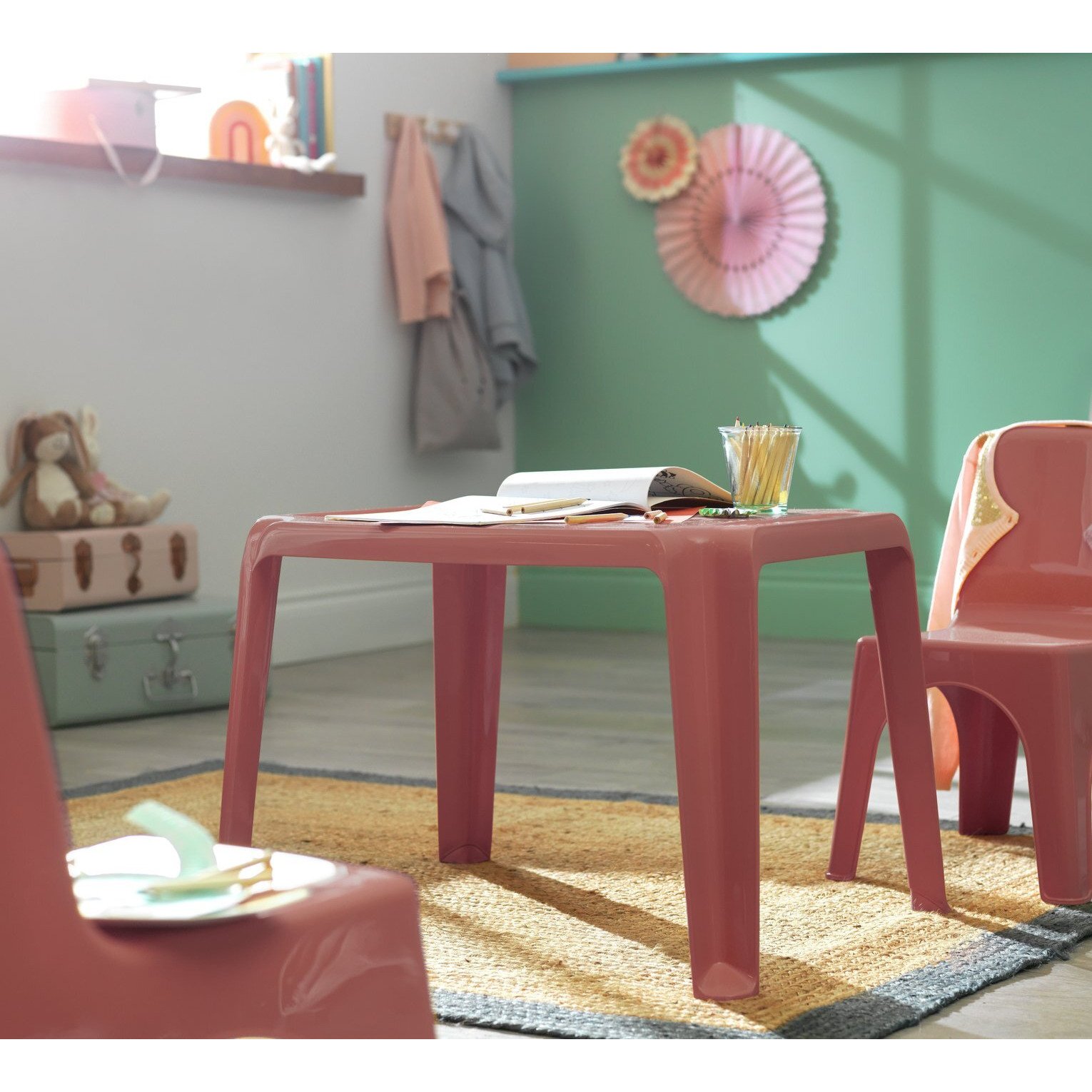 Bica Kids Plastic Table - Red - image 1