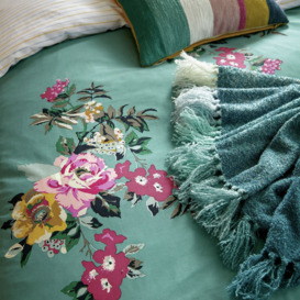 Joules Cotton Cotswold Floral Blue Bedding Set - Single - thumbnail 2