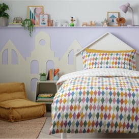 Habitat Harlequin Print Kids Bedding Set - Double