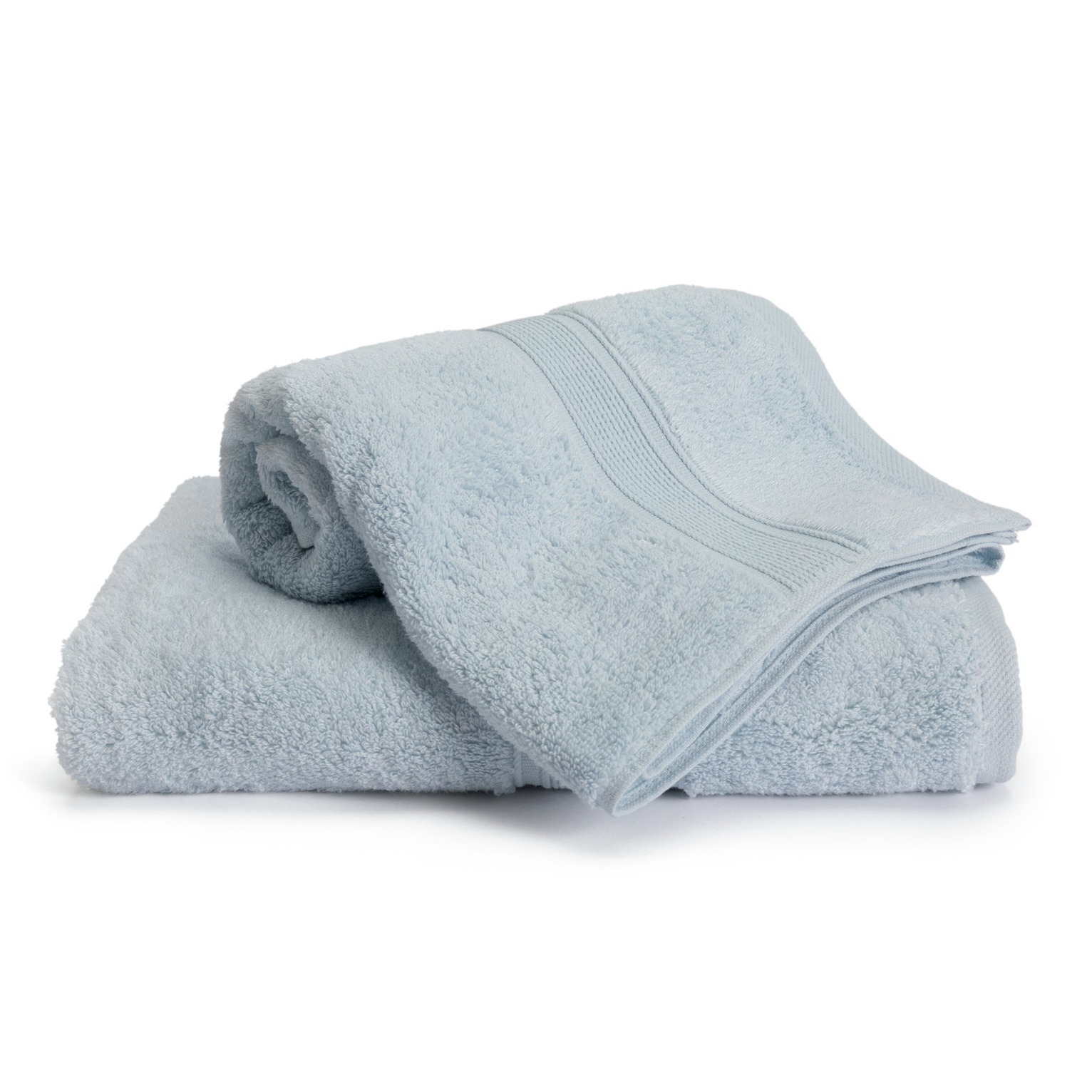Habitat Cotton Supersoft 2 Pack Hand Towel - Country Blue - image 1
