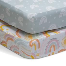 Habitat Rainbow Nursery Twin Fitted Sheets - Cot bed - thumbnail 1