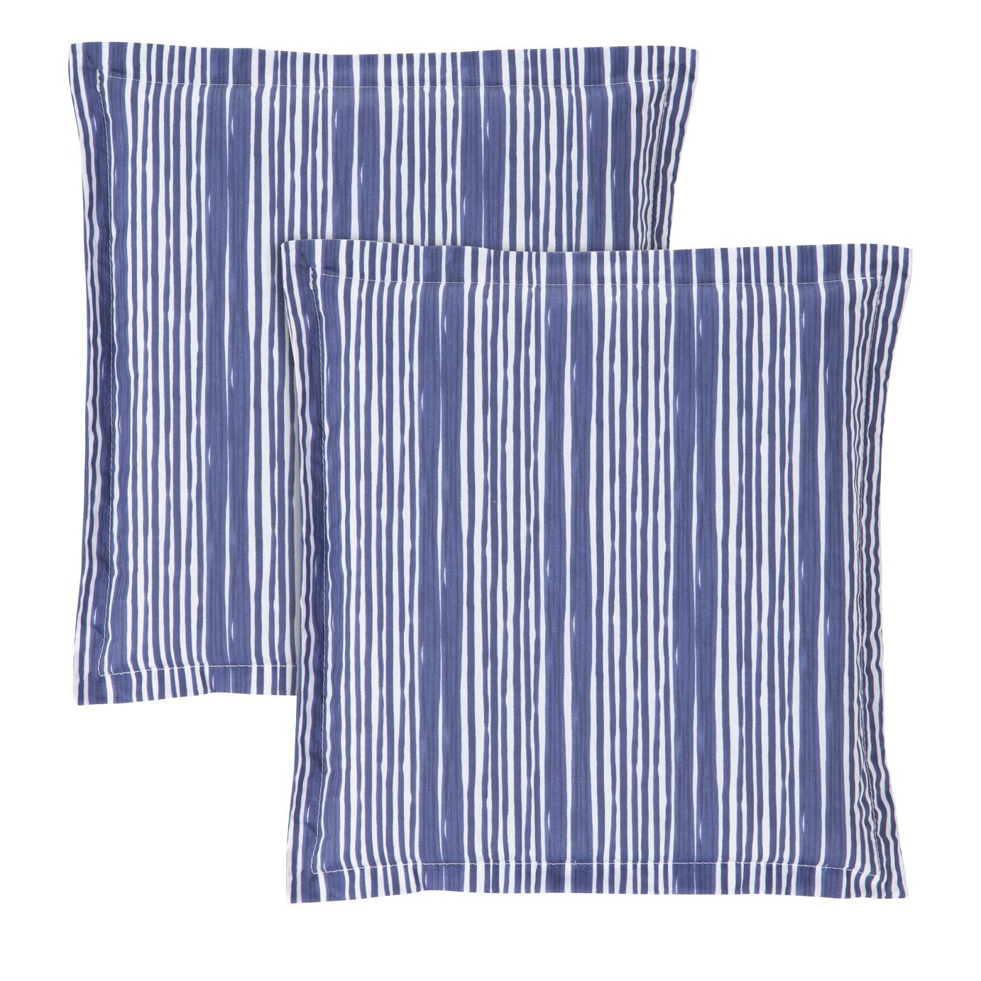 Argos Home Pack of 2 Coastal Stripe Garden Chair Cushions - image 1