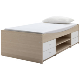 Argos Home Malibu Cabin Bed Frame -  White and Acacia