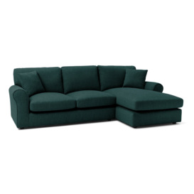 Argos Home Harry Fabric Right Hand Corner Chaise Sofa - Teal