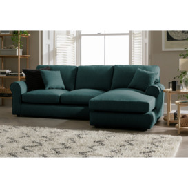 Argos Home Harry Fabric Right Hand Corner Chaise Sofa - Teal - thumbnail 2